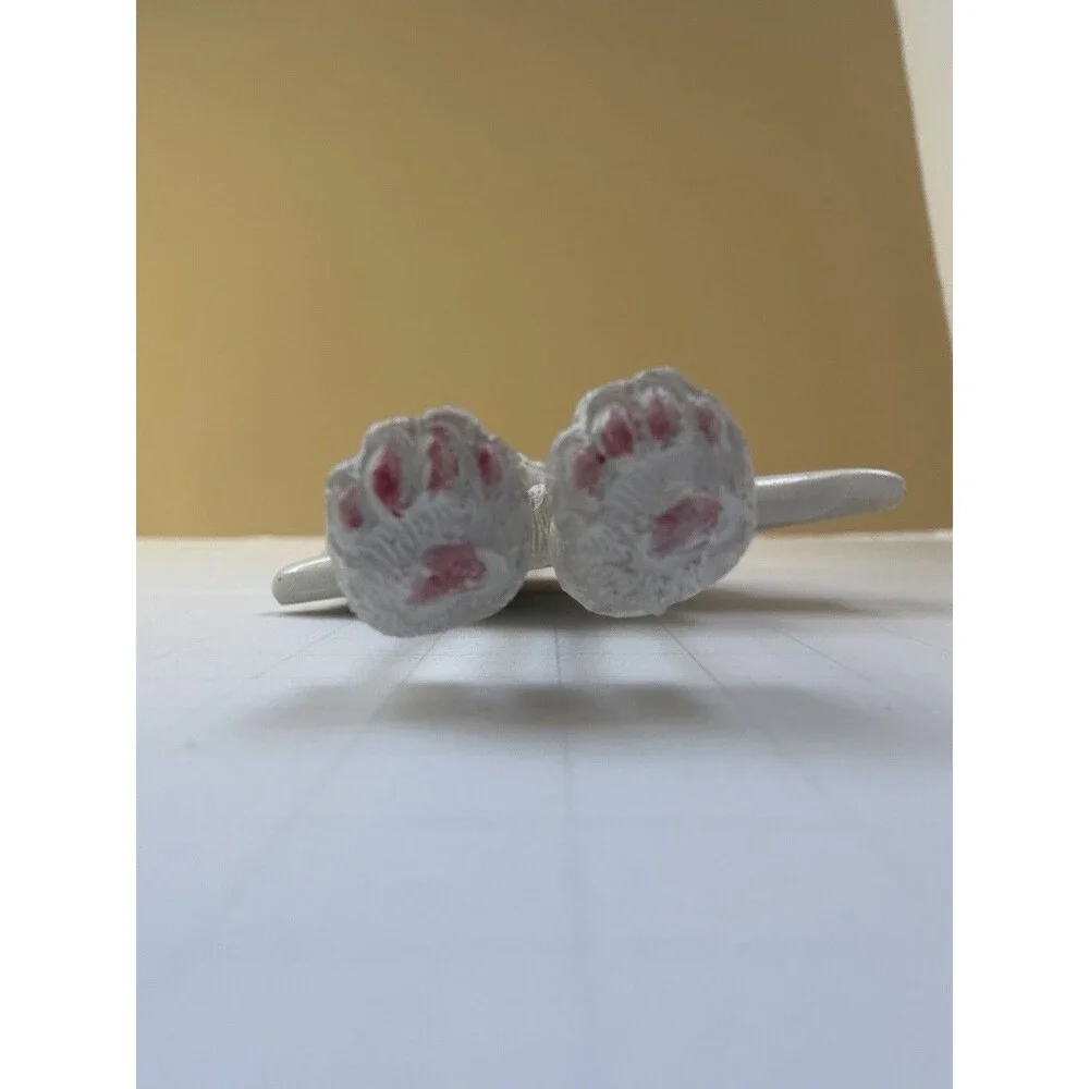 White Persian CAT Dangling Legs Grumpy Christmas Ornament E&S Pets personalize